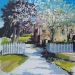 Cherry Blossom and picket fence, No 1